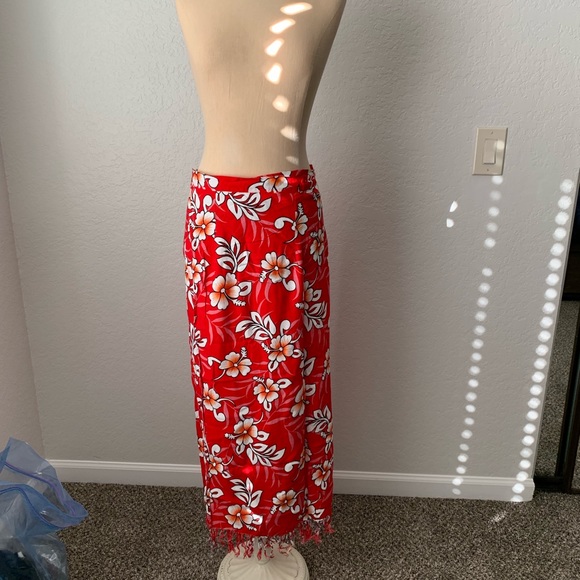 hawaiian sarong wrap skirt